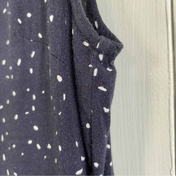 Seraphine Maternity Tiered Maxi Dress Small Navy White Dot - Picture 7 of 16
